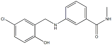 3-{[(5-chloro-2-hydroxyphenyl)methyl]amino}-N-methylbenzamide Struktur