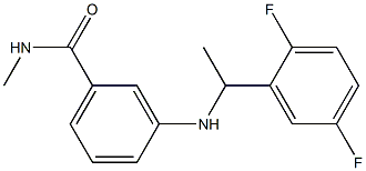 3-{[1-(2,5-difluorophenyl)ethyl]amino}-N-methylbenzamide Struktur