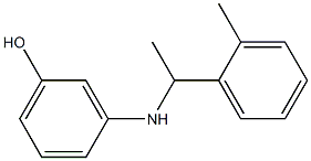 3-{[1-(2-methylphenyl)ethyl]amino}phenol Struktur