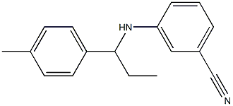 3-{[1-(4-methylphenyl)propyl]amino}benzonitrile Struktur