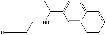 3-{[1-(naphthalen-2-yl)ethyl]amino}propanenitrile Struktur