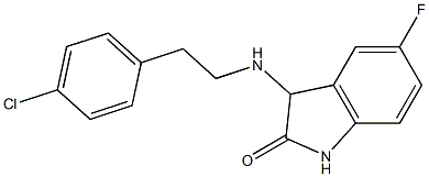 3-{[2-(4-chlorophenyl)ethyl]amino}-5-fluoro-2,3-dihydro-1H-indol-2-one Struktur