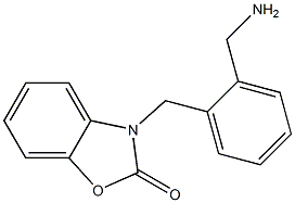 3-{[2-(aminomethyl)phenyl]methyl}-2,3-dihydro-1,3-benzoxazol-2-one Struktur