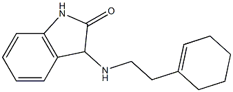 3-{[2-(cyclohex-1-en-1-yl)ethyl]amino}-2,3-dihydro-1H-indol-2-one Struktur