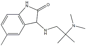 3-{[2-(dimethylamino)-2-methylpropyl]amino}-5-methyl-2,3-dihydro-1H-indol-2-one Struktur