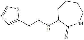 3-{[2-(thiophen-2-yl)ethyl]amino}azepan-2-one Struktur