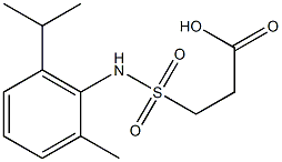 3-{[2-methyl-6-(propan-2-yl)phenyl]sulfamoyl}propanoic acid Struktur