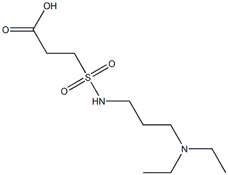 3-{[3-(diethylamino)propyl]sulfamoyl}propanoic acid Struktur