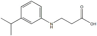 3-{[3-(propan-2-yl)phenyl]amino}propanoic acid Struktur