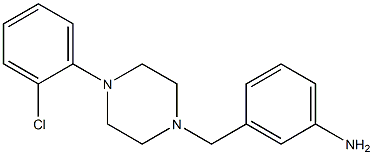 3-{[4-(2-chlorophenyl)piperazin-1-yl]methyl}aniline Struktur