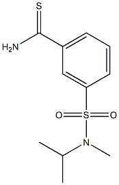 3-{[isopropyl(methyl)amino]sulfonyl}benzenecarbothioamide Struktur