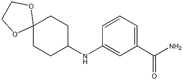 3-{1,4-dioxaspiro[4.5]decan-8-ylamino}benzamide Struktur