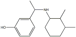 3-{1-[(2,3-dimethylcyclohexyl)amino]ethyl}phenol Struktur