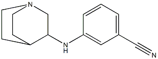 3-{1-azabicyclo[2.2.2]octan-3-ylamino}benzonitrile Struktur