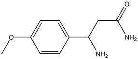 3-amino-3-(4-methoxyphenyl)propanamide Struktur