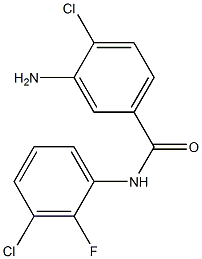 3-amino-4-chloro-N-(3-chloro-2-fluorophenyl)benzamide Struktur