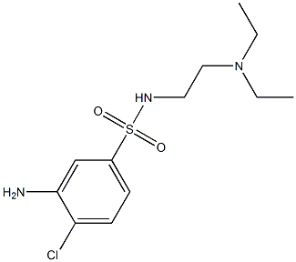 3-amino-4-chloro-N-[2-(diethylamino)ethyl]benzene-1-sulfonamide Struktur