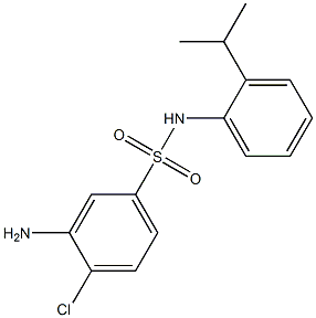 3-amino-4-chloro-N-[2-(propan-2-yl)phenyl]benzene-1-sulfonamide Struktur