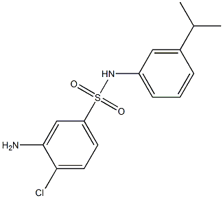 3-amino-4-chloro-N-[3-(propan-2-yl)phenyl]benzene-1-sulfonamide Struktur