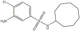 3-amino-4-chloro-N-cyclooctylbenzene-1-sulfonamide Struktur