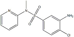 3-amino-4-chloro-N-methyl-N-(pyridin-2-yl)benzene-1-sulfonamide Struktur