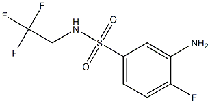 3-amino-4-fluoro-N-(2,2,2-trifluoroethyl)benzene-1-sulfonamide Struktur