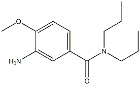 3-amino-4-methoxy-N,N-dipropylbenzamide Struktur