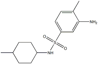 3-amino-4-methyl-N-(4-methylcyclohexyl)benzene-1-sulfonamide Struktur