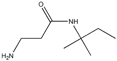 3-amino-N-(1,1-dimethylpropyl)propanamide Struktur