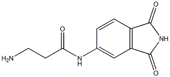 3-amino-N-(1,3-dioxo-2,3-dihydro-1H-isoindol-5-yl)propanamide Struktur