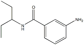 3-amino-N-(1-ethylpropyl)benzamide Struktur