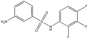 3-amino-N-(2,3,4-trifluorophenyl)benzene-1-sulfonamide Struktur