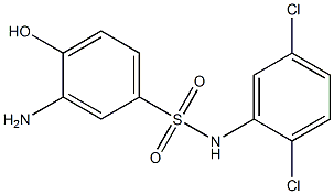 3-amino-N-(2,5-dichlorophenyl)-4-hydroxybenzene-1-sulfonamide Struktur