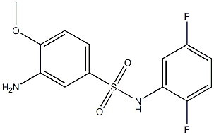 3-amino-N-(2,5-difluorophenyl)-4-methoxybenzene-1-sulfonamide Struktur