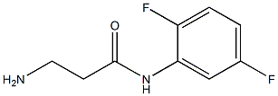 3-amino-N-(2,5-difluorophenyl)propanamide Struktur