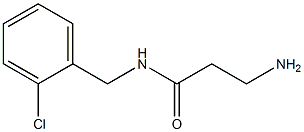 3-amino-N-(2-chlorobenzyl)propanamide Struktur