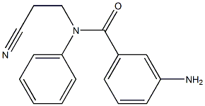 3-amino-N-(2-cyanoethyl)-N-phenylbenzamide Struktur