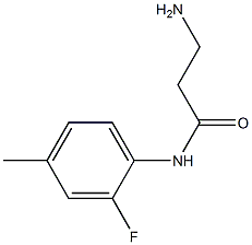 3-amino-N-(2-fluoro-4-methylphenyl)propanamide Struktur