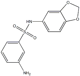 3-amino-N-(2H-1,3-benzodioxol-5-yl)benzene-1-sulfonamide Struktur