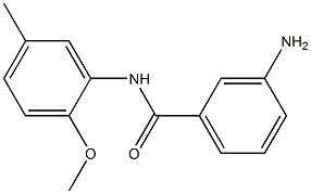 3-amino-N-(2-methoxy-5-methylphenyl)benzamide Struktur