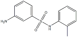 3-amino-N-(2-methylphenyl)benzene-1-sulfonamide Struktur