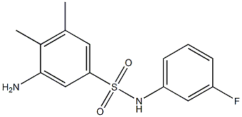 3-amino-N-(3-fluorophenyl)-4,5-dimethylbenzene-1-sulfonamide Struktur