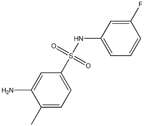 3-amino-N-(3-fluorophenyl)-4-methylbenzene-1-sulfonamide Struktur