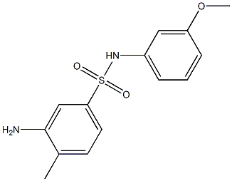 3-amino-N-(3-methoxyphenyl)-4-methylbenzene-1-sulfonamide Struktur