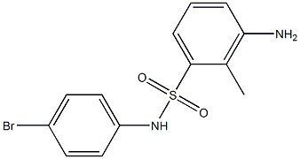 3-amino-N-(4-bromophenyl)-2-methylbenzene-1-sulfonamide Struktur