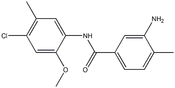 3-amino-N-(4-chloro-2-methoxy-5-methylphenyl)-4-methylbenzamide Struktur