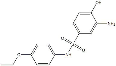 3-amino-N-(4-ethoxyphenyl)-4-hydroxybenzene-1-sulfonamide Struktur