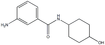 3-amino-N-(4-hydroxycyclohexyl)benzamide Struktur