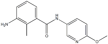 3-amino-N-(6-methoxypyridin-3-yl)-2-methylbenzamide Struktur