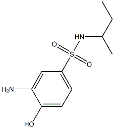 3-amino-N-(butan-2-yl)-4-hydroxybenzene-1-sulfonamide Struktur